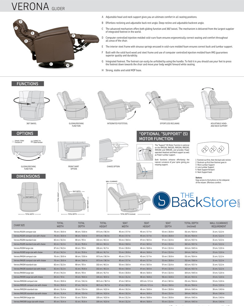 IMG Verona Manual Swivel Glider Relaxer Recliner Medium Savauge Truffle Leather   Contemporary   Recliner Chairs   by The Back Store  Houzz