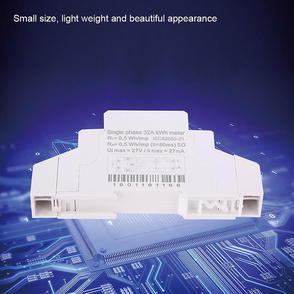 1p Single Phase Din Rail Electricity Power Energy Meter Ddm18s 220v/230v