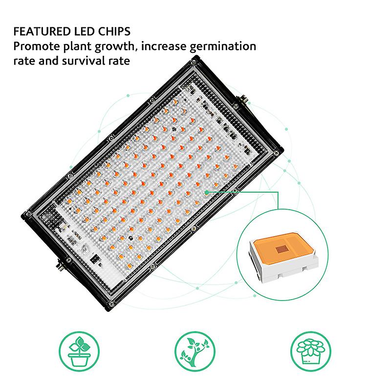 Led Grow Light Full Spectrum Phyto Lamp For Plants 50w 100w Ac180v-240v Led Grow Lamp Phytolamp Seed Greenhouse Growth Lighting