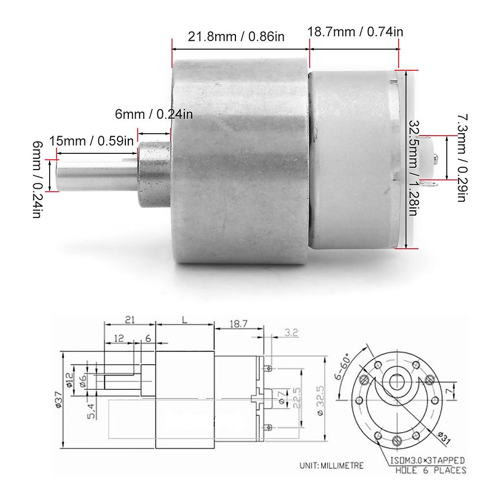 Speed Reduction Motor Toy Vending Machine Window Opener Dc Gear Motor(12v 5rpm)