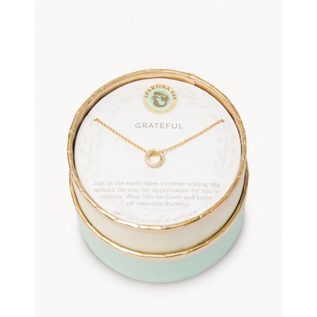 Spartina  Sea La Vie Grateful Necklace - Gold Tone