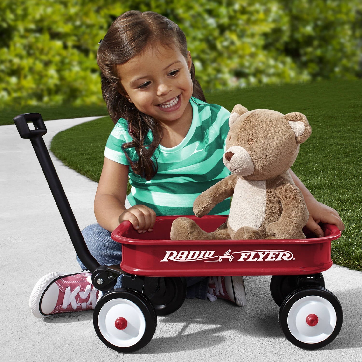 Radio Flyer, Little Red Toy Wagon (12.5"), Miniature Wagon, Red