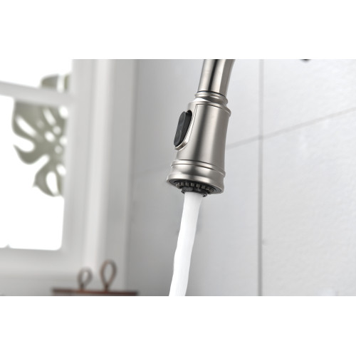 Single Handle High Arc Pull Out Kitchen Faucet Sin...