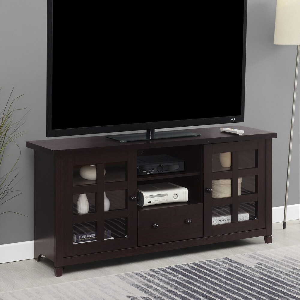 Newport Park Lane 1 Drawer TV Stand with Storage Cabinets and Shelves for TVs up to 65 Inches