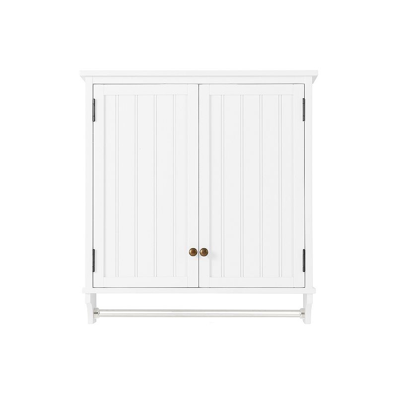 Bolton Dover Over Toilet Hutch with 2 Doors and Towel Rod