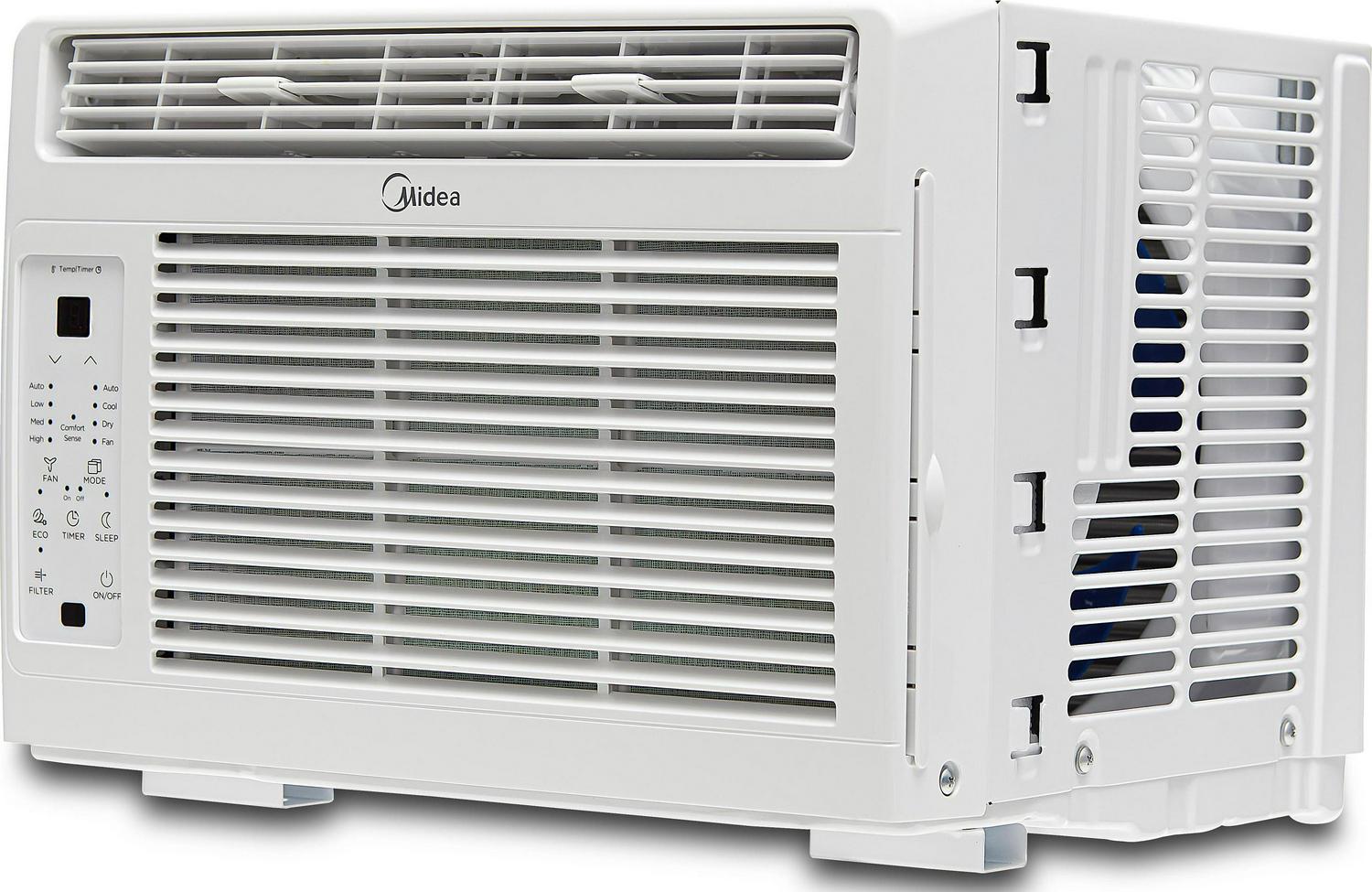 Midea 5，000 BTU 115V Window Air Conditioner with Comfort Sense Remote， White， MAW05R1WWT