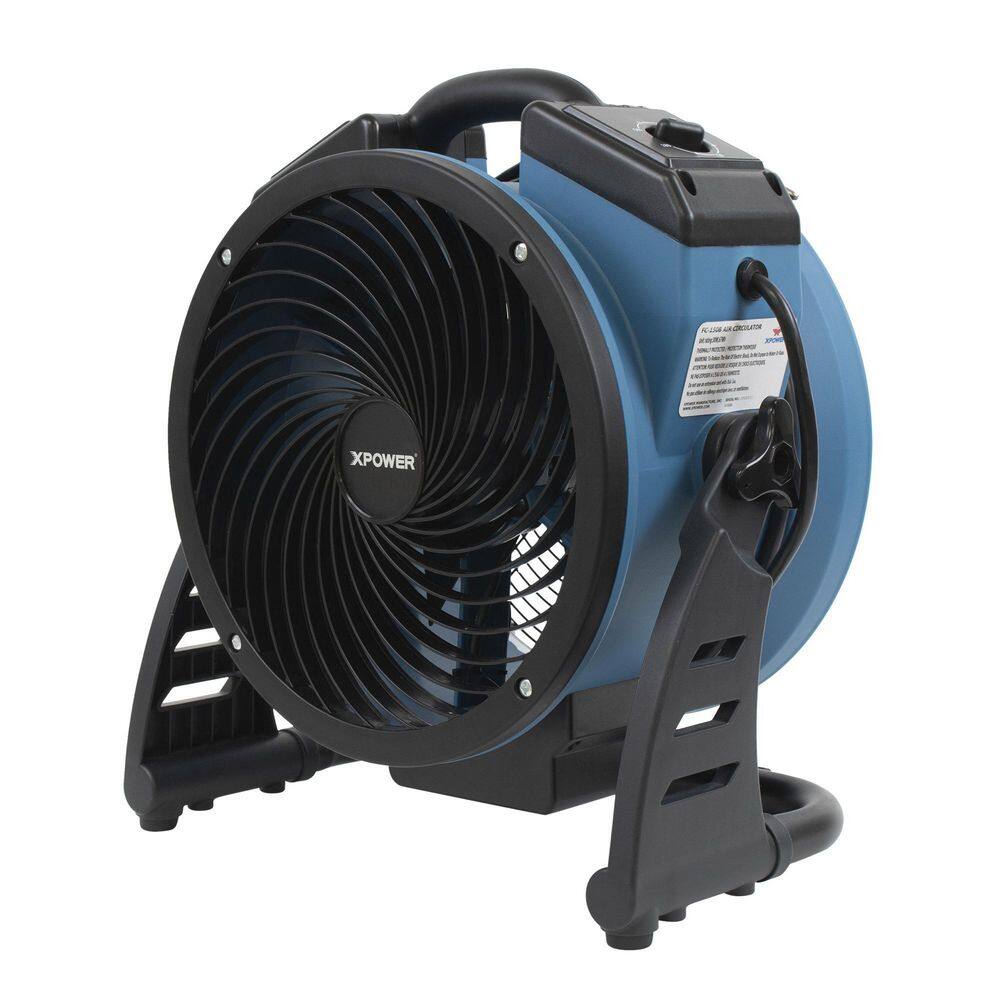 XPOWER Cordless Rechargeable 11 in. Variable Speed Sealed Brushless DC Motor Air Circulator Utility Fan with Timer FC-150B