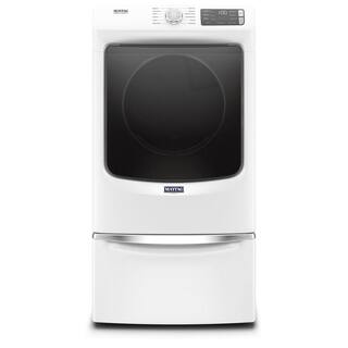 Maytag 7.3 cu. ft. 240-Volt White Stackable Electric Vented Dryer with Steam ENERGY STAR MED6630HW