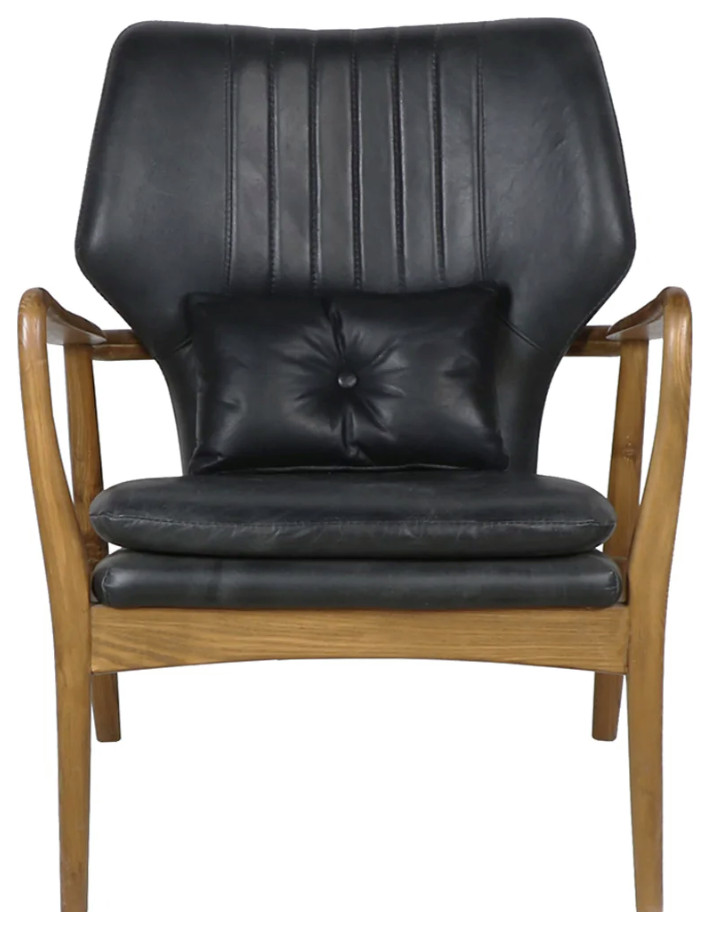 Matthew Izzo Home Helsinki Leather Arm Chair   Midcentury   Armchairs And Accent Chairs   by Matthew Izzo  Houzz