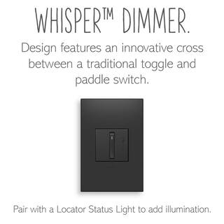 Legrand adorne Whisper Tru-Universal 700-Watt Single-Pole3-Way LEDHalogenMLVFluorescentELVCFL Dimmer Graphite ADWR703TUG4