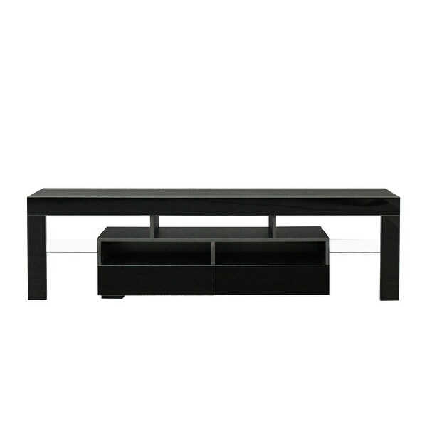 Living Room Furniture TV Stand Cabinet with 2 Drawers and 2 open shelves