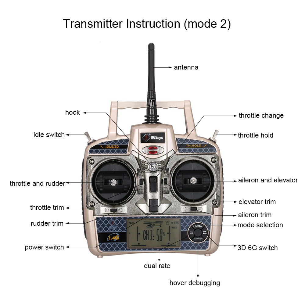 WLtoys V950 RC Helicopter 2.4G 6CH 3D 6G System Brushless Motor Flybarless RTF Helicopter