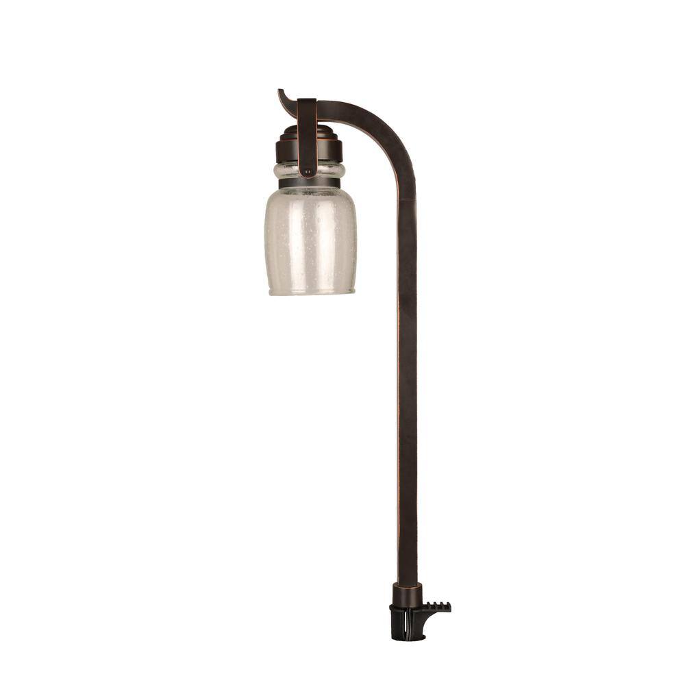 Hampton Bay Auburn 4.5-Watt Oil Rubbed Bronze Outdoor Integrated LED Landscape Path Light (4-Pack) JPU1501L-4PK