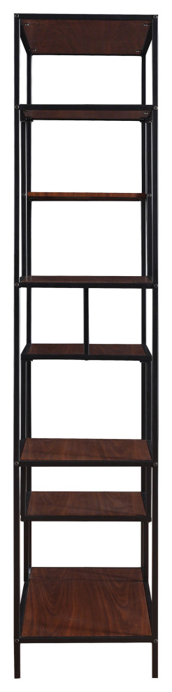 Asher 7 shelf Bookcase Walnut   Modern   Bookcases   by Modon  Houzz