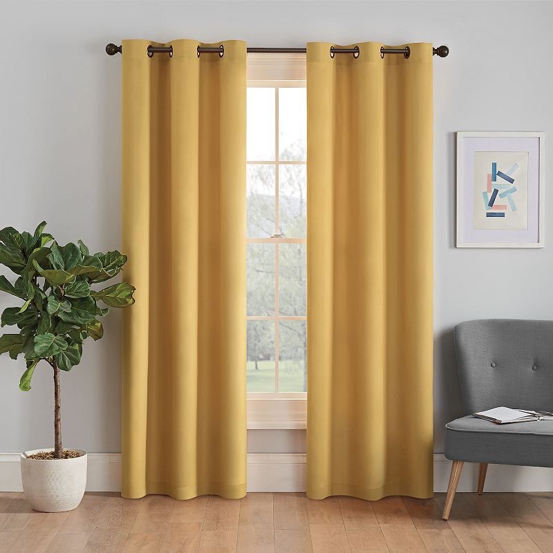 eclipse Microfiber Blackout 1-Panel Window Curtain