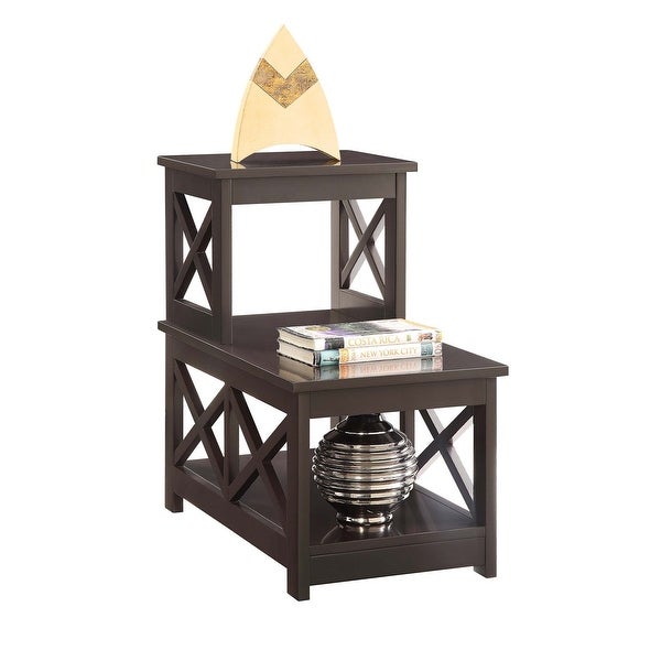 Oxford 2 Step Chairside End Table， Multiple Finishes