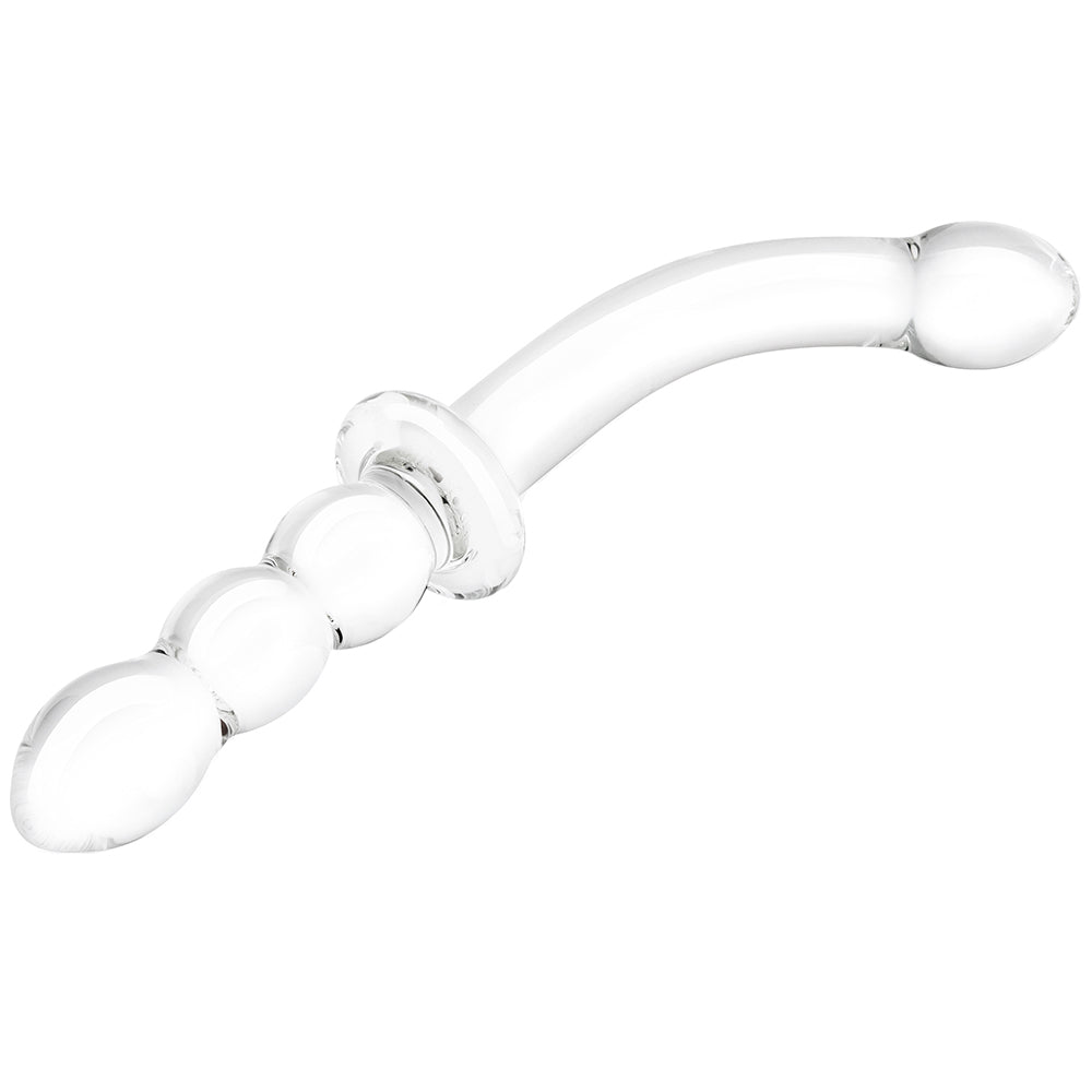 gläs 12 Inch Girthy Ribbed G-Spot Dildo