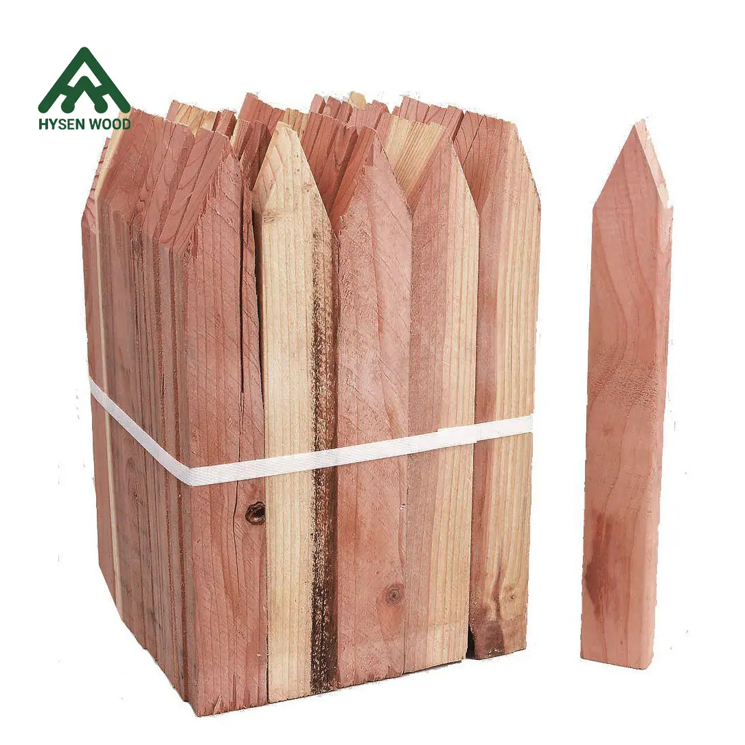 Hysen High Quality Wood for Garden 100% Wooden Wooden Poles  Fence Not Coated