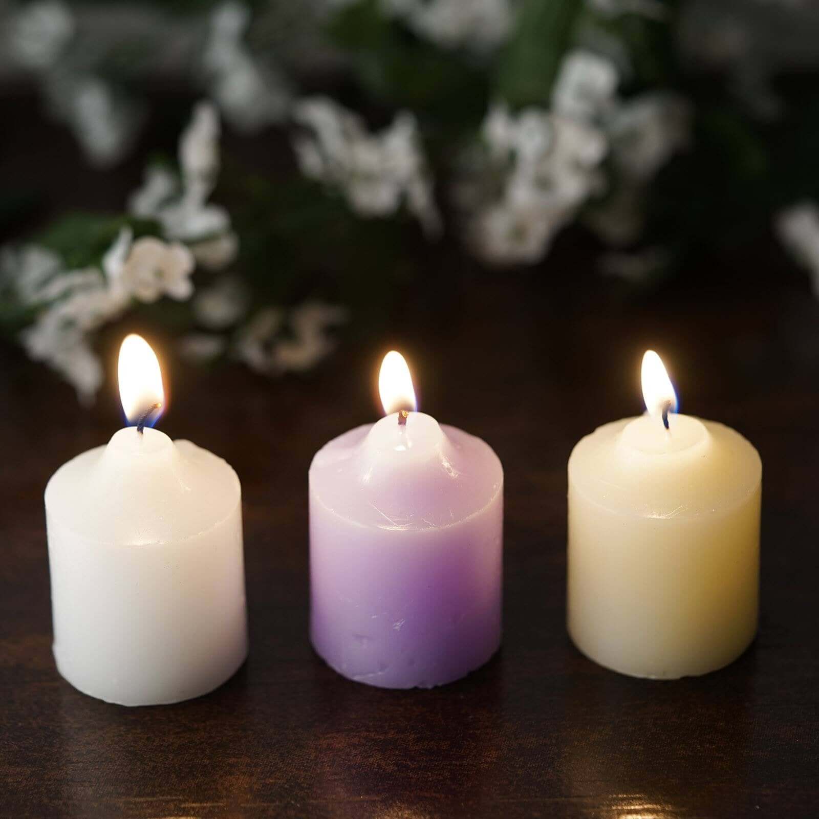 12 Pack Ivory Votive Candles, Mini Multi-Purpose Candle Decor 2