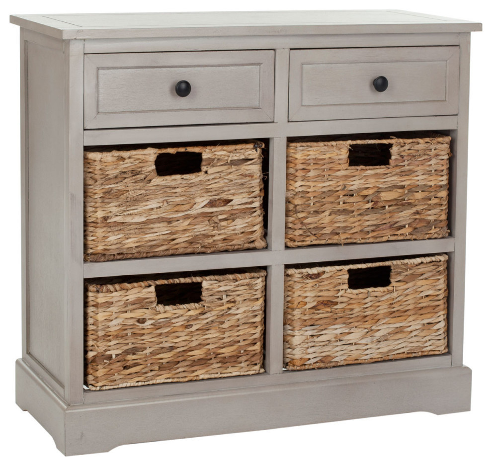 Mitzy Storage Unit  Vintage Gray   Tropical   Accent Chests And Cabinets   by Rustic Home Furniture Deco  Houzz