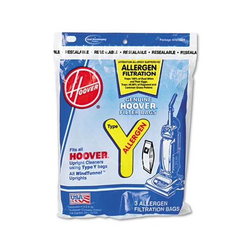 Hoover Commercial Disposable Allergen Filtration Bags For Commercial WindTunnel Vacuum  HVR4010100Y