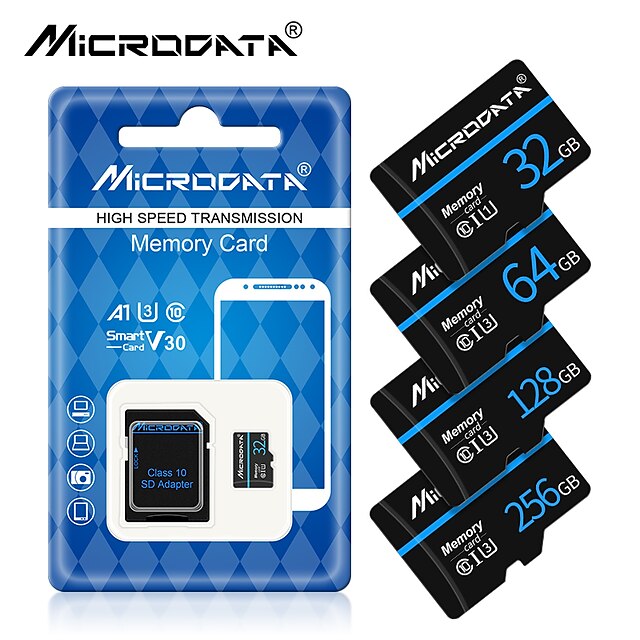 Micro SD Card U3 V30 256GB 128GB SDXC Flash Memory Card C10 U3 4K HD cartao de Memoria Micro SD TF Card With SD Adapter