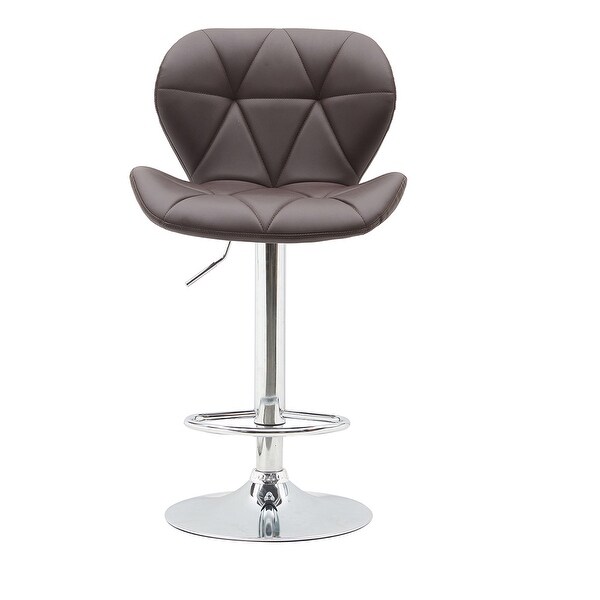 2pcs Modern Swivel Lift Bar Stool with Footrest