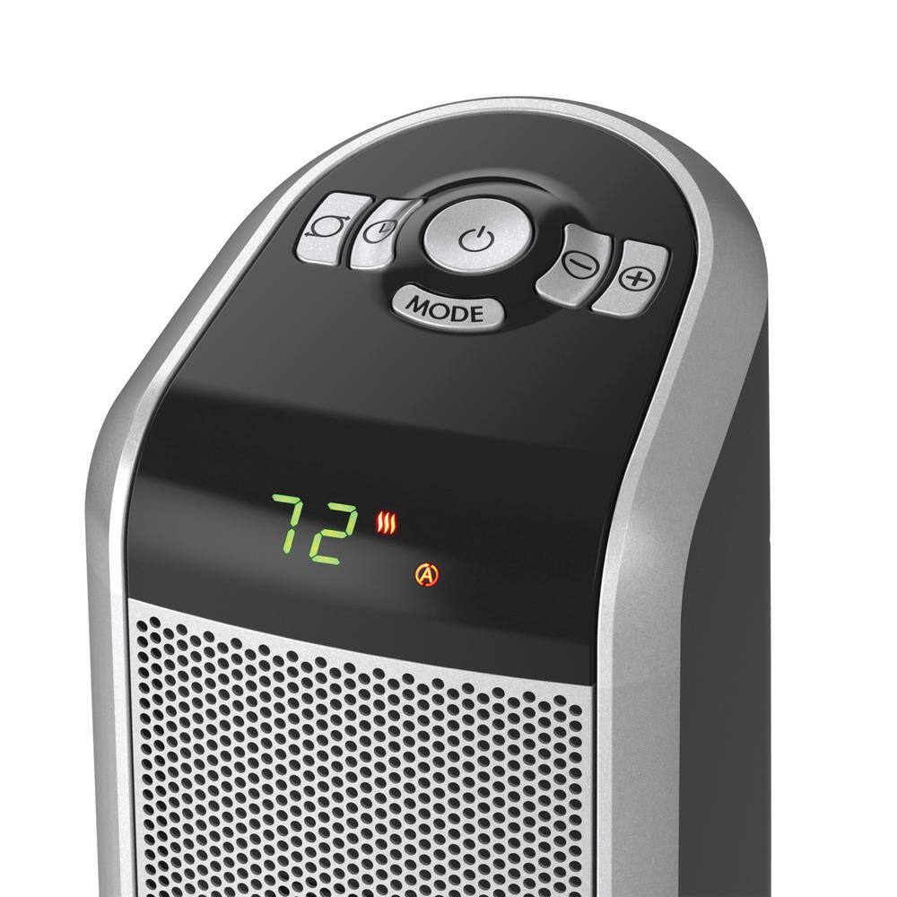 Lasko Pedestal Tower 29 in. 1500-Watt Electric Ceramic Oscillating Space Heater with Digital Display and Remote Control 5397