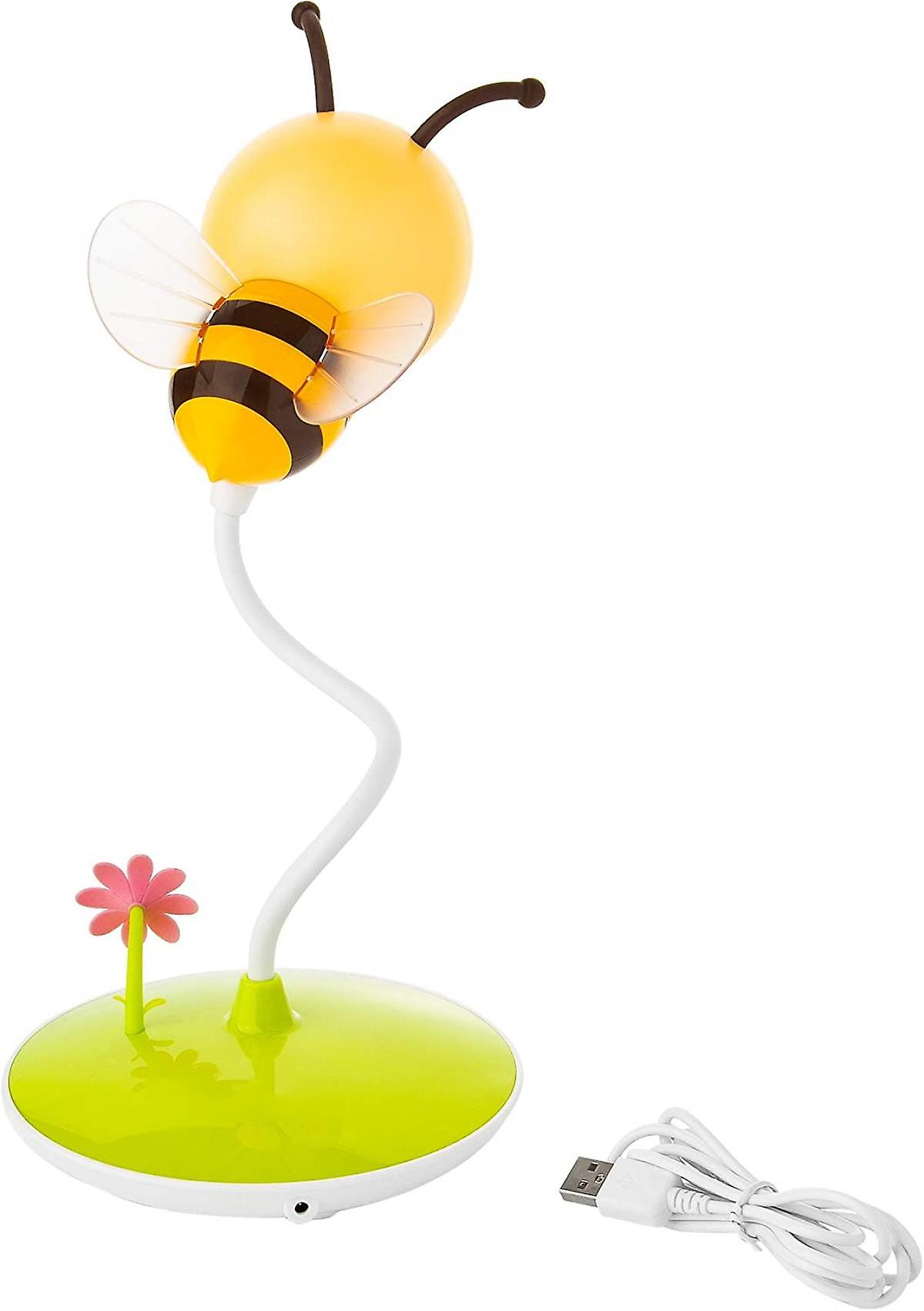 Bee Led Night Light Portable Touch Light Cute Bumblebee Flexible Dimmable Sensor Usb Rechargeable Childrens Baby Bedrooms Office Gift