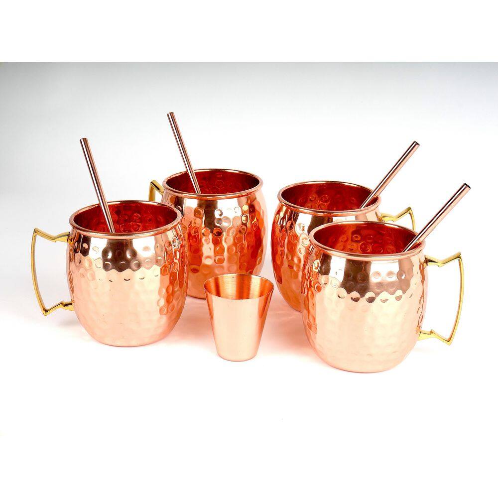 Zulay Kitchen 16 oz. Copper Set of 4 Mugs Z-MSCW-ML-CPPR-MGS-4ST