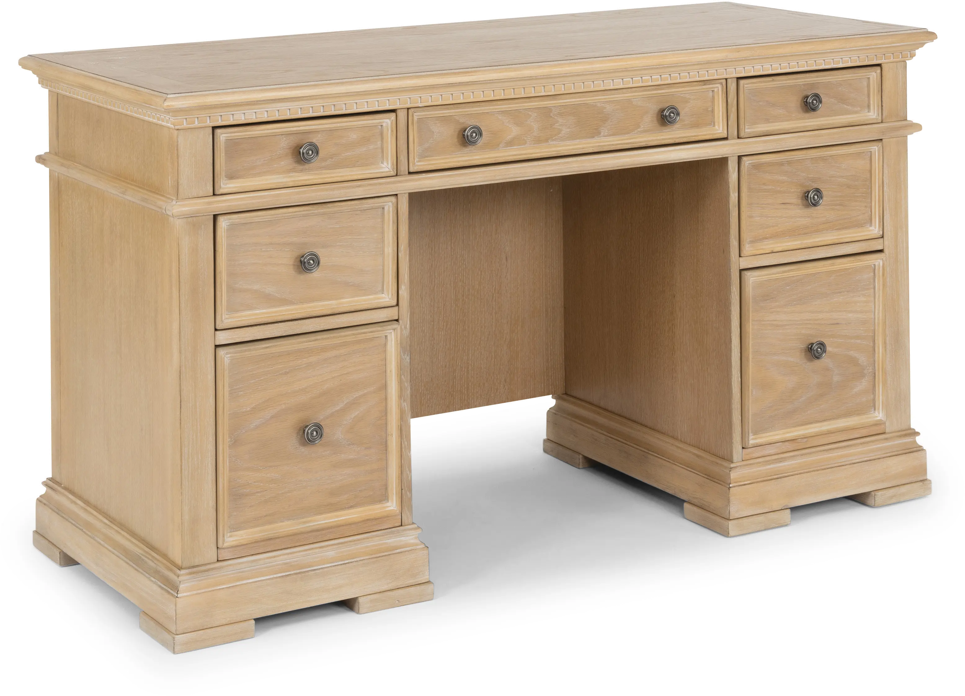 Manor House Brown Pedestal Desk