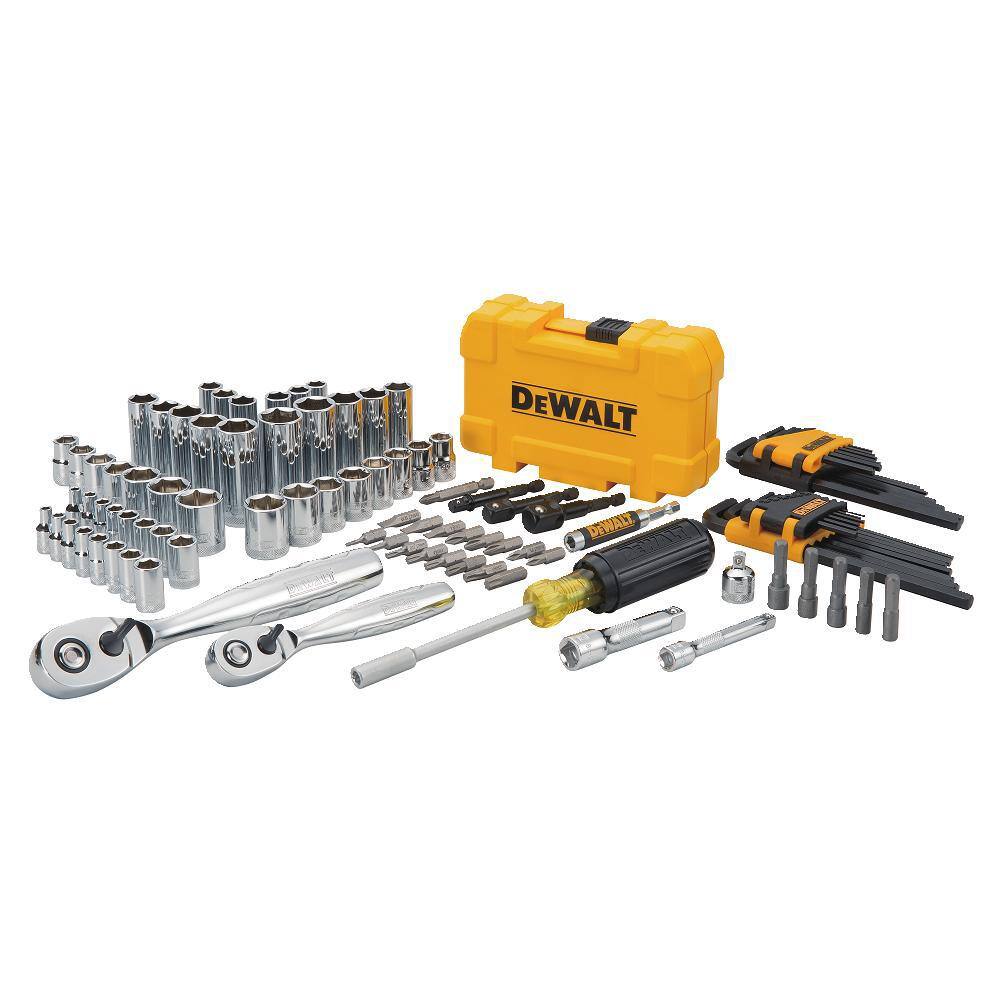 DW 14 in. x 38 in. Drive Polished Chrome Mechanics Tool Set (108-Piece) DWMT73801