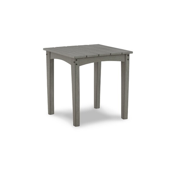 Signature Design by Ashley Visola Gray 3Piece Outdoor Occasional Table Package