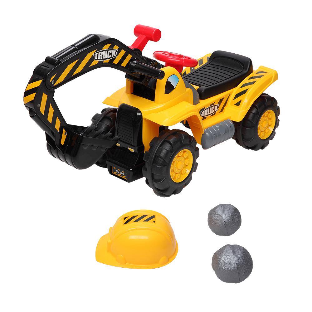 Winado Kids Ride On Excavator Outdoor Digger Truck Toy 849333561792