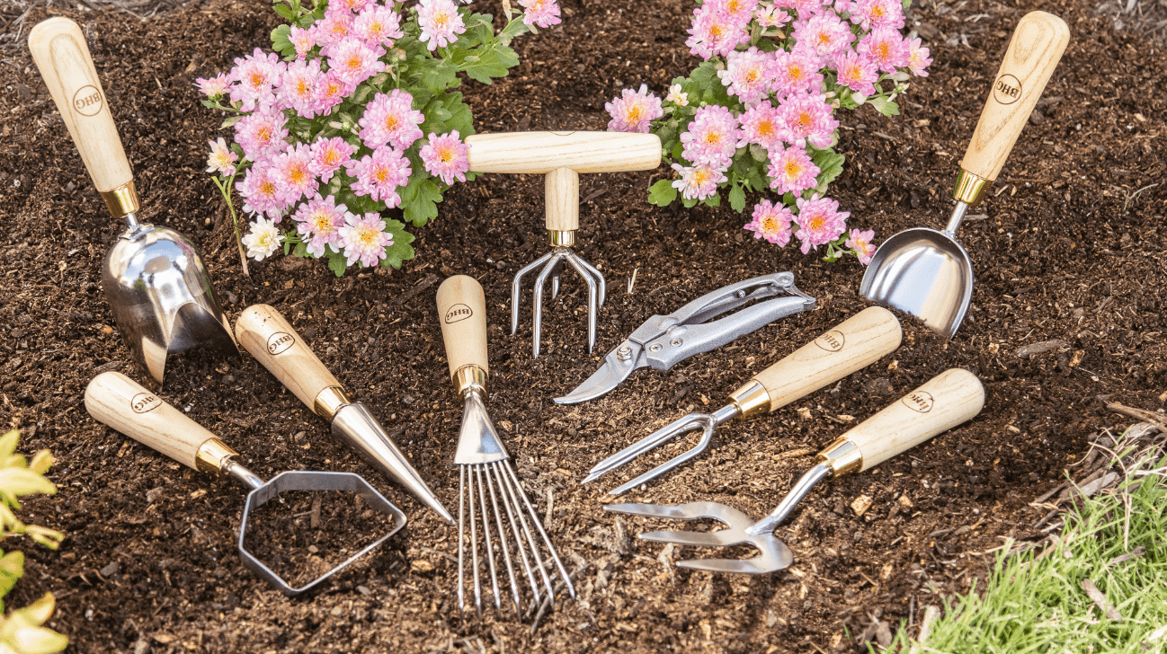 Better Homes & Gardens Stainless Steel Gardening Tool Set, Hand Tools for Gardening, Garden Tools (9 Piece)