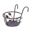 Riapawel Railing Planter Holder Hanging Flower Stand Balcony Deck Fence Flower Plant Pots Holder For Indoor Outdoor Use