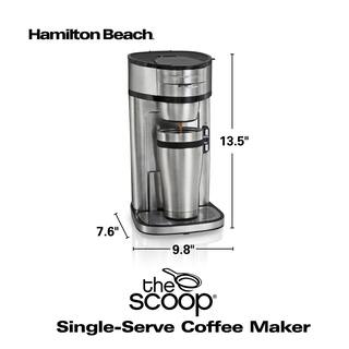 Hamilton Beach The Scoop 1. 75-Cup Stainless Steel Coffee Maker 49981R