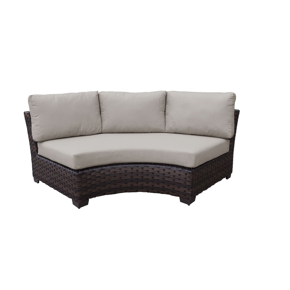 Kathy Ireland River Brook Wicker 4 piece Outdoor Patio Set