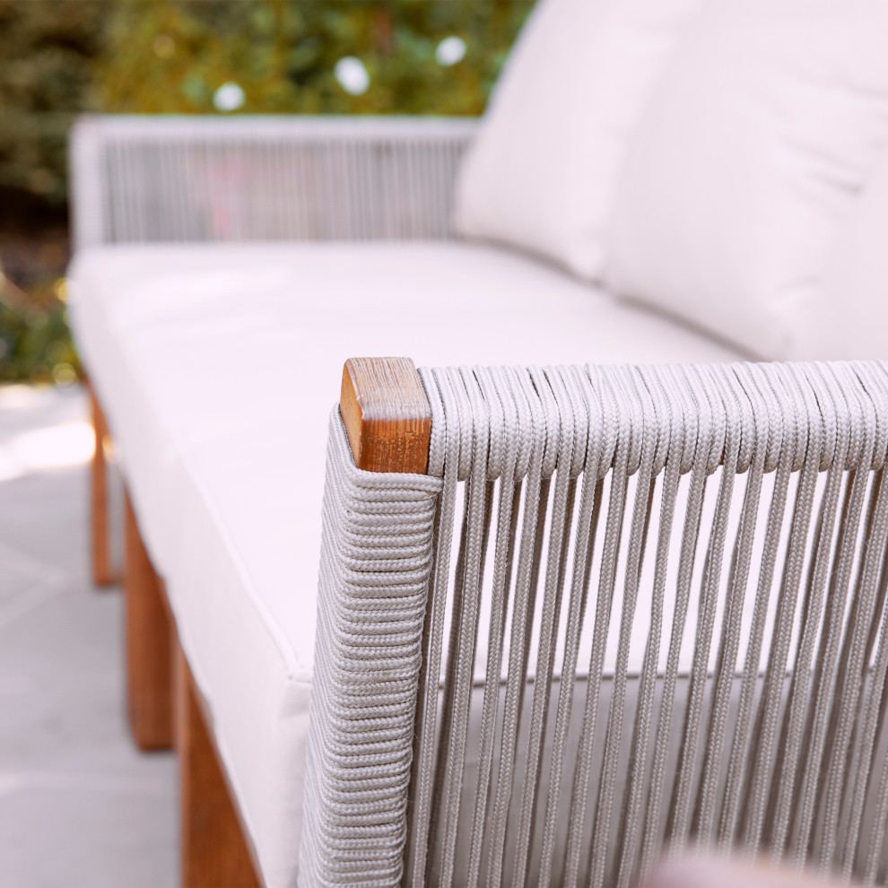 Hestre Outdoor 3 Seater Sofa   Beach Style   Outdoor Sofas   by SEI  Houzz