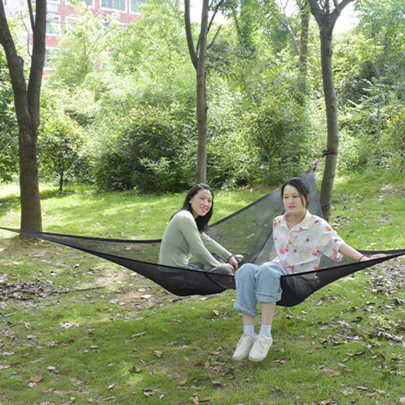 Tomfoto Outdoor Breathable Mesh Triangle Hammock for Camping Hiking