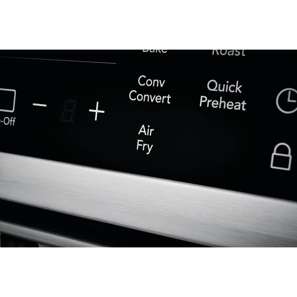 FRIGIDAIRE GALLERY 30 in. 4 Element Slide-In Induction Range in Stainless Steel with Convection and Air Fry FGIH3047VF