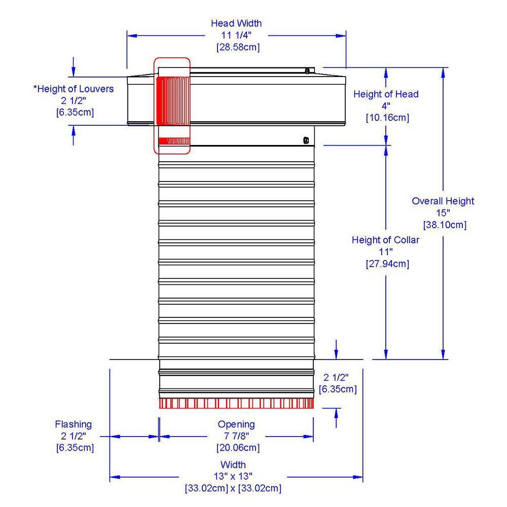 Active Ventilation 8 in. Dia. Aluminum Keepa Roof Jack with 2 in. Tail Pipe in Mill Finish KV-8-TP