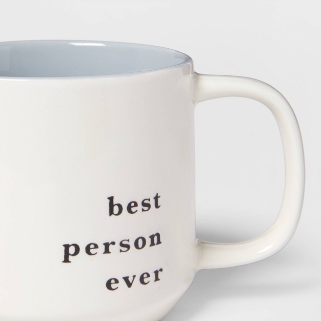 16oz Stoneware Best Person Ever Color Splash Mug