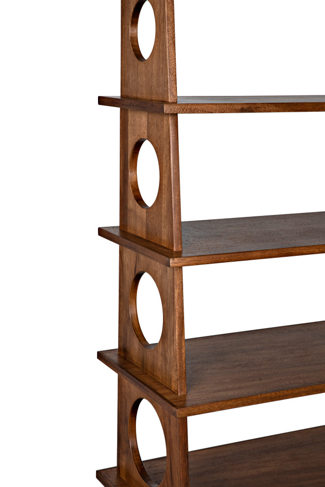 Tumult Bookcase  Dark Walnut  88 quotH (GBCS248DW YUU6013LU1)   Transitional   Bookcases   by Noir  Houzz