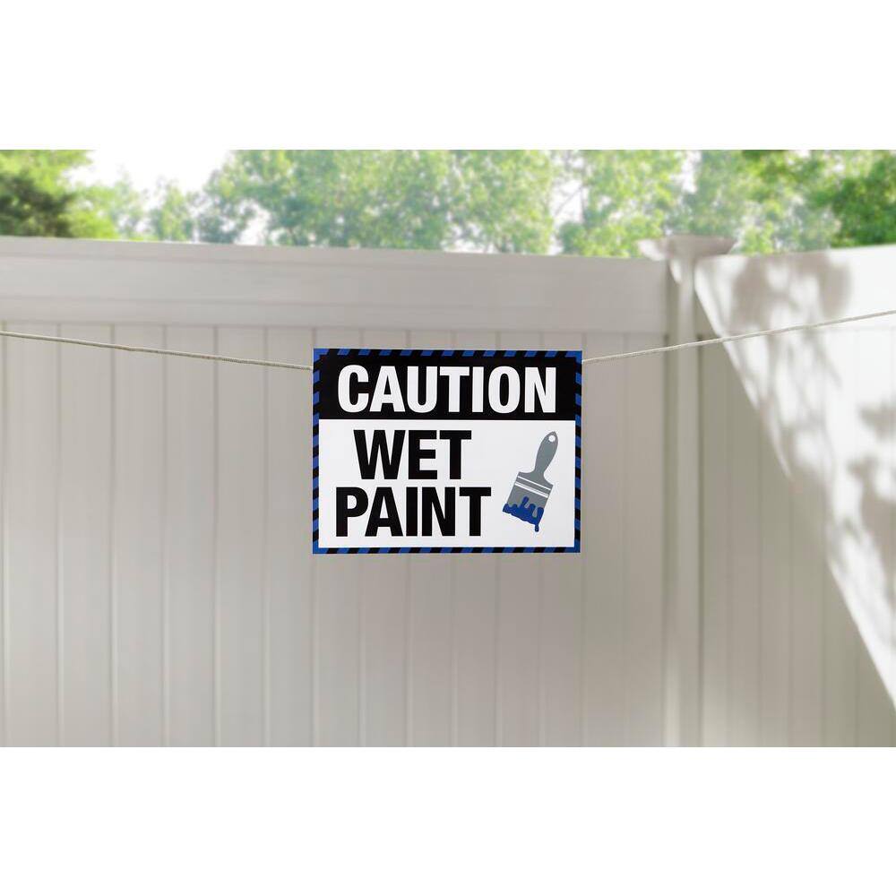 Everbilt 9 in. x 12 in. Plastic Wet Paint Sign 31755