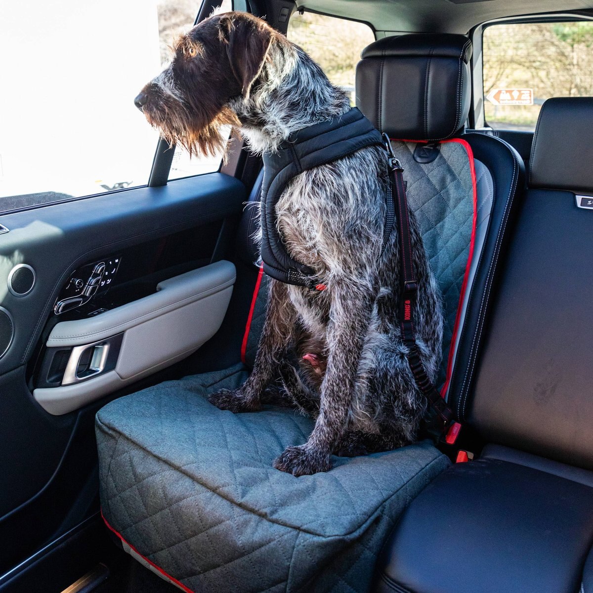 KONG Single Seat Cover， Gray and Red