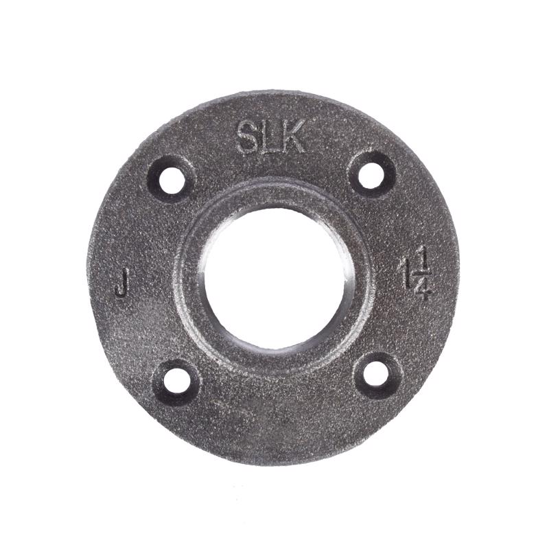 FLOOR FLANGE BLACK1-1/4