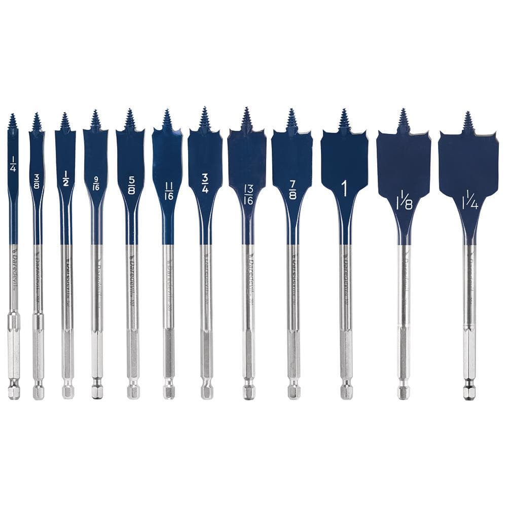 Bosch Daredevil High Carbon Steel Standard Spade Bit Set (12-Piece) DSB5012