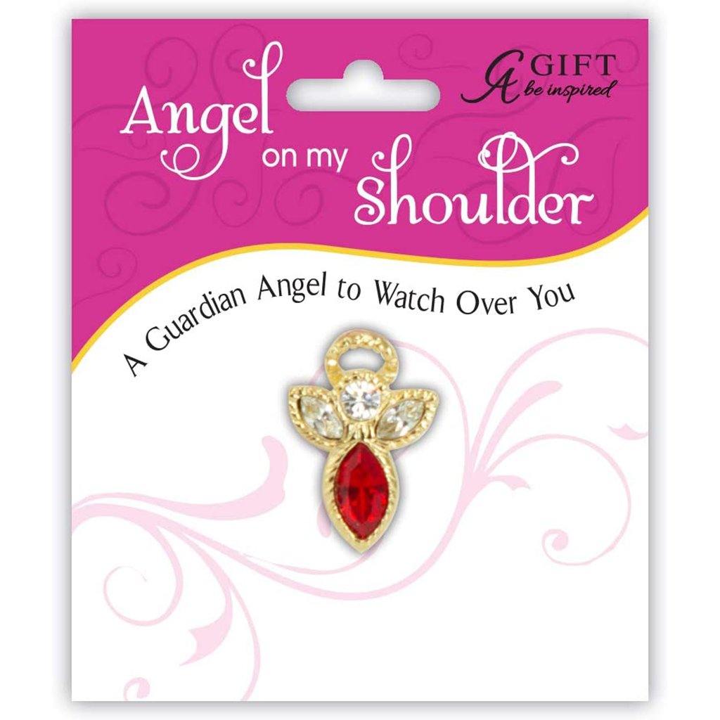 Cathedral Art  Birthstone Pin-July - Ruby