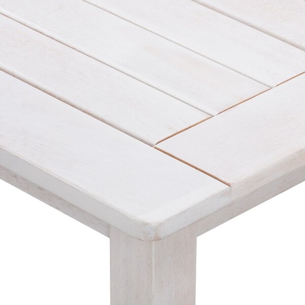 CorLiving Miramar Whitewashed Hardwood Outdoor Coffee Table